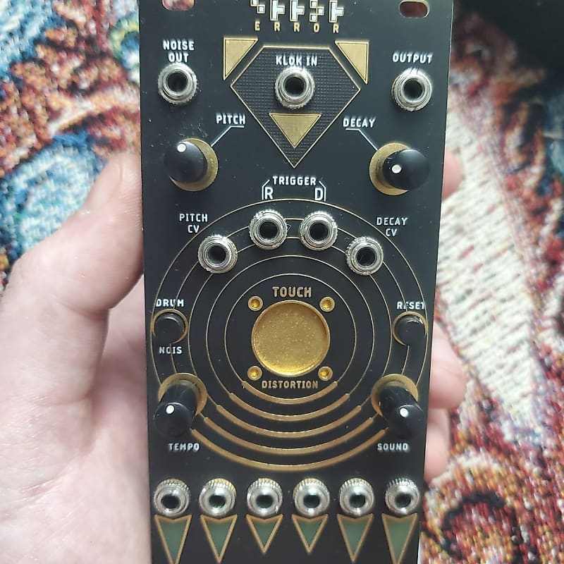 Error Instruments Spanky V2 Drum Eurorack Module (Black and Gold)