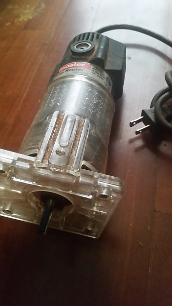 Drill master router clearance