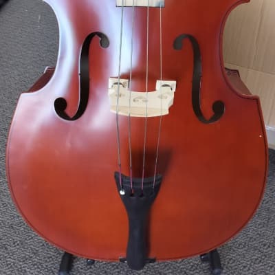 Palatino VB-004 Crack-Resistant Upright Bass with Padded Bag, 3/4 Size image 3
