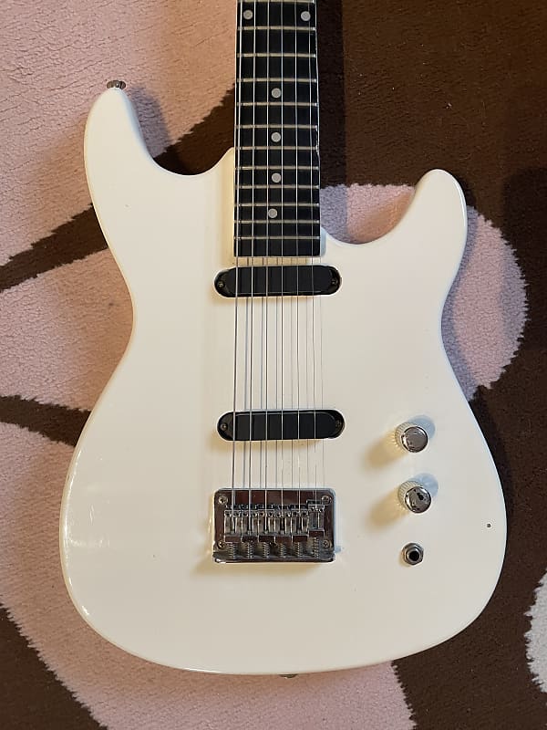 Synsonic Electric Guitar Solid Body White 1980 or 1990 | eBay
