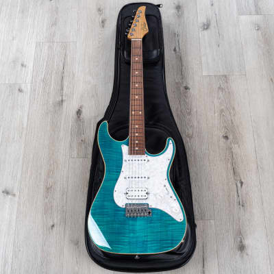 Suhr Standard Plus HSS Guitar, Pau Ferro Fretboard, Bahama Blue image 10