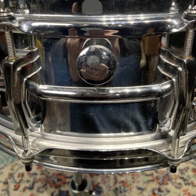 Ludwig - 14x5" Supraphonic, Trans Badge Snare Drum 1958-1959 - Chrome Over Brass. Stunning! image 14