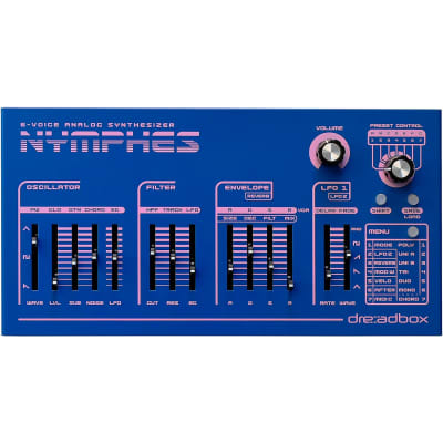 Dreadbox Nymphes 6 Voice Polyphonic USB powered Analog Synthesizer image 1