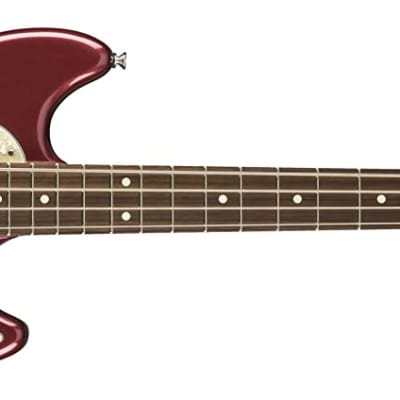Fender American Performer Mustang Bass, Aubergine, Pau Ferro Fingerboard image 1