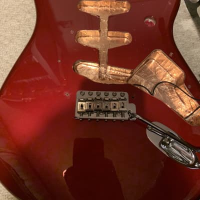 Fender Stratocaster body and hardware 2022 Candy Apple red image 3