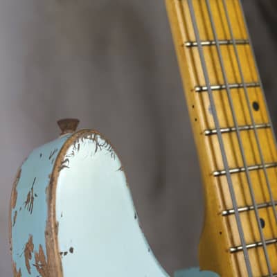 Luthier-made '51 Precision Bass 2019 Aged Sonic Blue image 5