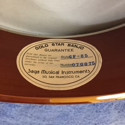 2007 Gold Star GF-85 Mahogany Resonator Flathead 5-String Banjo image 18