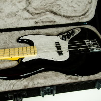 Fender U.S. Geddy Lee Jazz Bass, Maple Fingerboard, Black, USA image 12