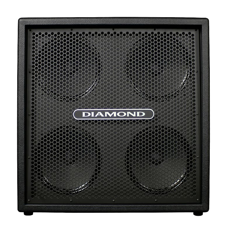 Diamond Amplification Custom USA Made 4X12 Cabinet - Black Vein Metal Grille image 1