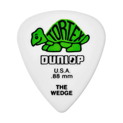 Dunlop 424R88 Tortex Wedge .88mm Guitar Picks (72-Pack)
