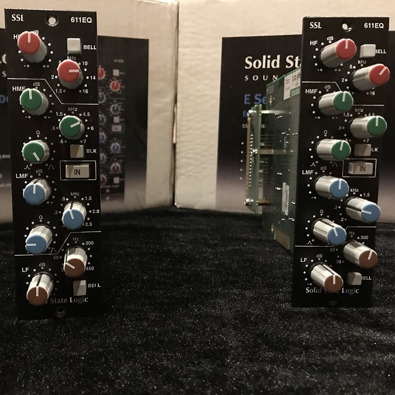 2x Solid State Logic 611EQ 500 Series Equalizer Modules | Reverb