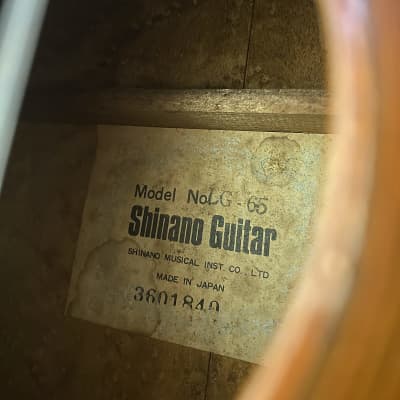 Vintage Shinano  LG-65 Classical Guitar - Made In Japan image 3