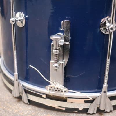 Ludwig  10x14 Stadium Model Marching Snare Drum Blue Duco Vintage 1960's image 6