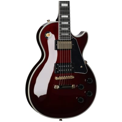 Epiphone Jerry Cantrell Wino Les Paul Custom Electric Guitar (with Case), Wine Red image 3