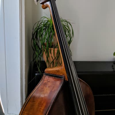 German Double Bass Upright Bass 1850 Brown image 16