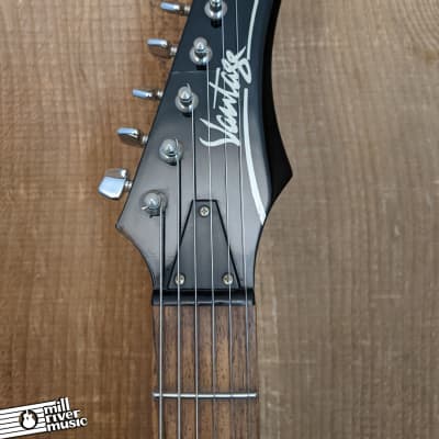 Vantage Stratocaster-Style Electric Guitar Black image 3
