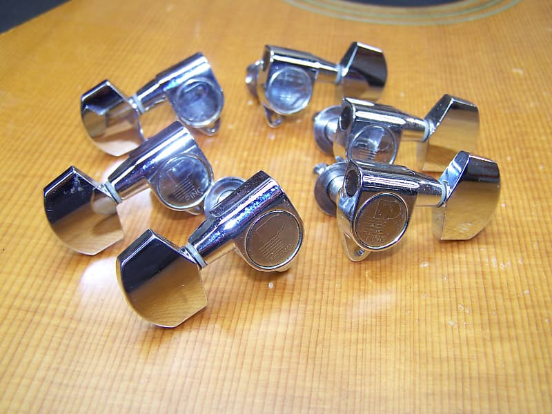 Ping individual guitar tuners 3 & 3 chrome finish 690 Reverb