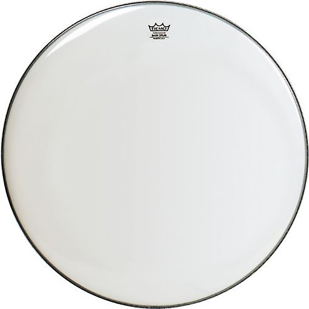 Remo Ambassador Smooth White Bass Drum Head 22" image 1