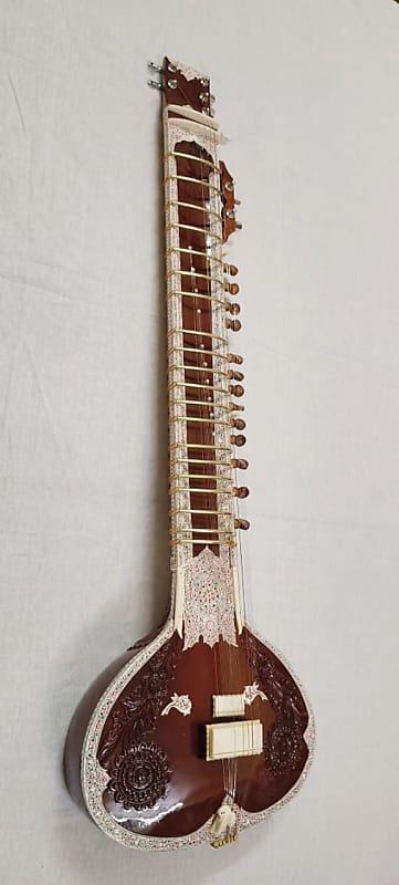 Shreeom Handicraft Electric Sitar Left Hand Sitar Indian | Reverb