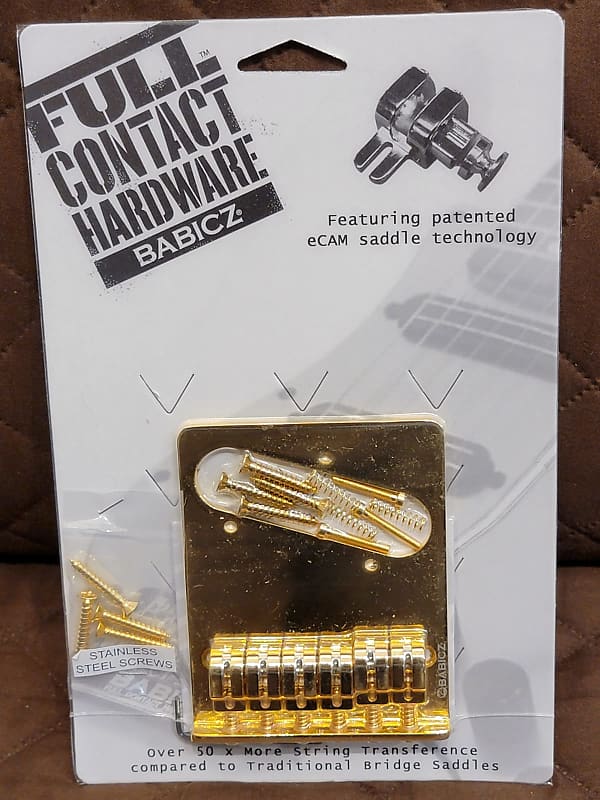 Babicz FCHZTLSGD Z Series Tele Bridge, Single Coil - Gold