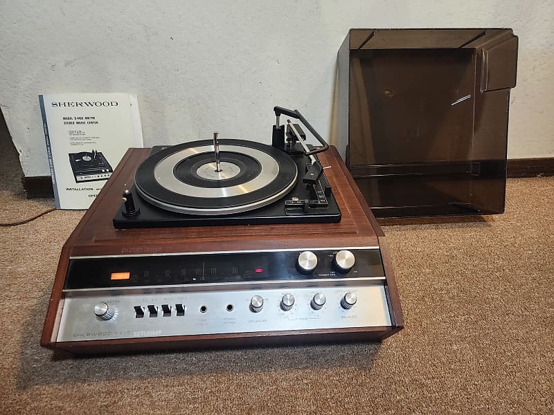 Sherwood S-4100 AM/FM Audio Receiver &amp; Turntable - 1970s - Rare! **Read**  			