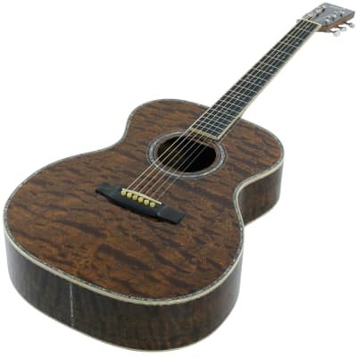 Hsienmo OM Custom Shop Quilted Mahogany massiv inkl. Case for sale