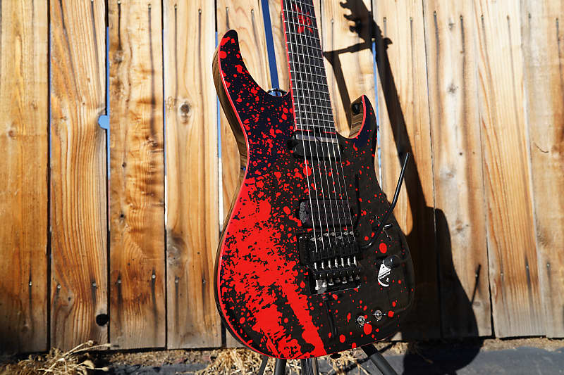 Schecter DIAMOND SERIES Sullivan King Banshee-7 FR-S Obsidian Blood  7-String Electric Guitar (2024)