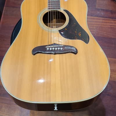 Cortez J-6600 J6600 Acoustic Guitar Made in Japan with hard case 1970s? - Natural image 14