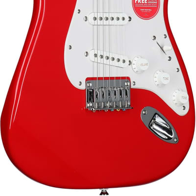 Squier Sonic Hard Tail Stratocaster Electric Guitar, Laurel Fingerboard, Torino Red image 3