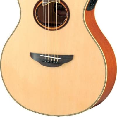 Yamaha APX700IIL Left-Handed Thinline Acoustic-Electric Guitar, Natural image 2