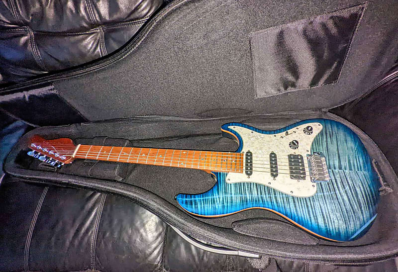 Sire Larry Carlton S7 FM Electric Guitar - Transparent Blue