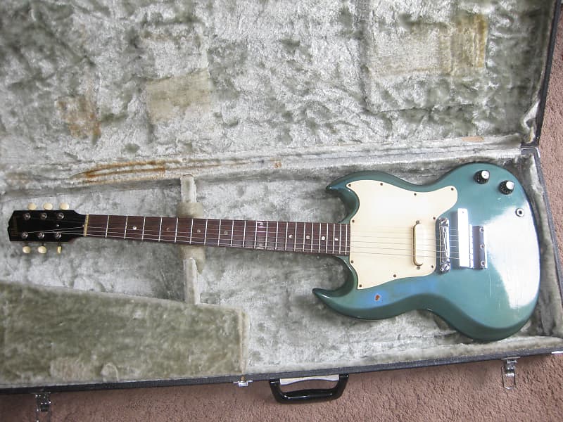 1966 Gibson Melody Maker SG -- Pelham Blue image 1