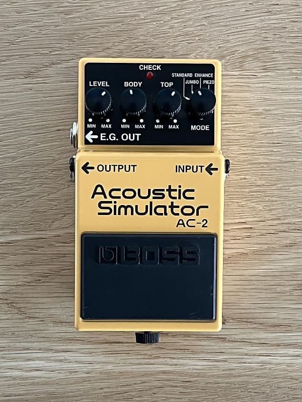 Boss AC-2 Acoustic Simulator (Silver Label) 1997 - 2006 - Yellow image 1