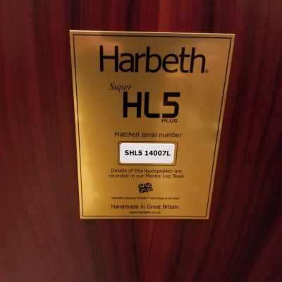 Harbeth Super HL5 Plus Rosewood Speakers w/ Boxes & Certificate Fantastic Sound - Store Demos image 12