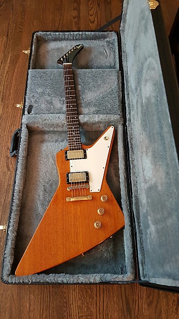 Burny Explorer 1976 Limited Edition With Harshell Case Gibson Natural