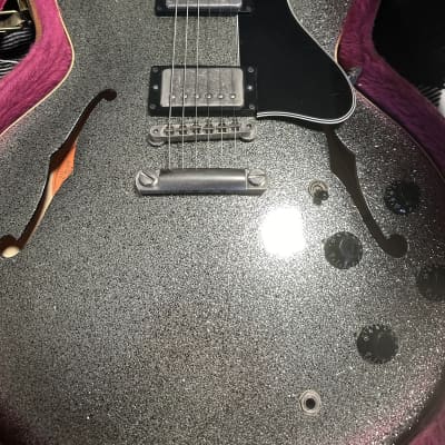 Gibson Es-335 custom shop 1996 - Silver sparkle Rare ! | Reverb