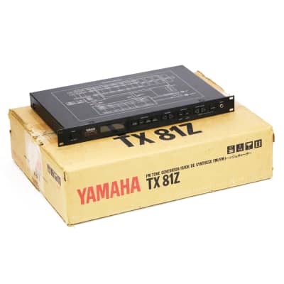 1987 Yamaha TX81Z FM Tone Generator MIDI Synthesizer – Vintage Rack Mount Synth Module Clean 120v Model in Original Box MIJ Made in Japan (NM03633)