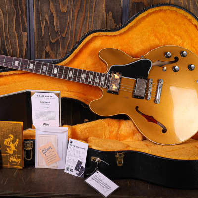 Gibson Custom Shop Murphy Lab '64 ES-335 Double Gold Top Dark Back Reissue Light Aged for sale