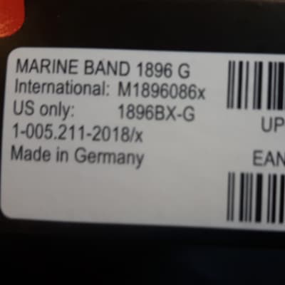 New Hohner Marine Band Diatonic Harmonica Key of G Made in Germany image 7