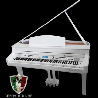 Medeli Digital Baby Grand White Polish image 2