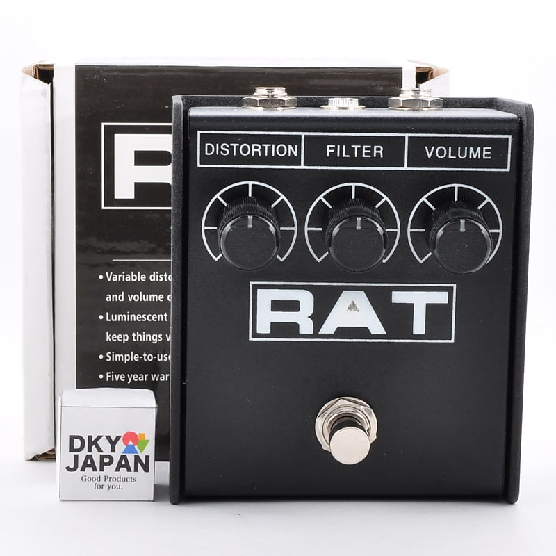 ProCo RAT2 Distortion Fuzz Overdrive with Box Guitar Effects Pedal