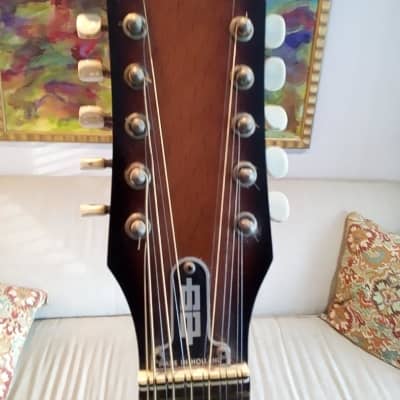 Egmond 12 String Acoustic with case Vintage 1970 NICE image 3