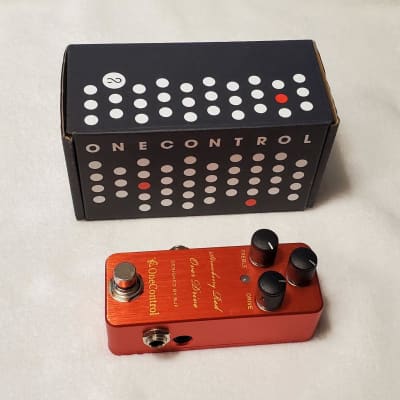 Reverb.com listing, price, conditions, and images for one-control-strawberry-red-overdrive