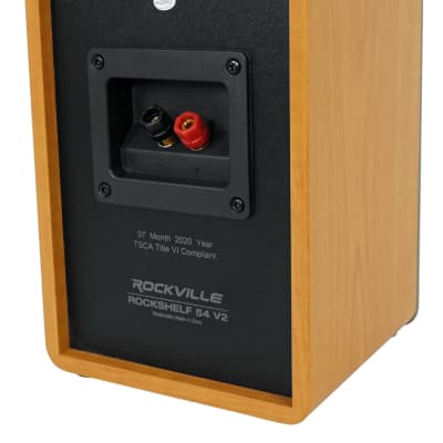 Pair Rockville RockShelf 54C Classic 5.25" Home Bookshelf Speakers w/21" Stands image 11
