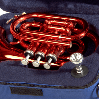 John Packer JP159S Key of Bb Pocket Trumpet w/Protective Case, Mouthpiece, Strap, Valve Oil & Guide image 2
