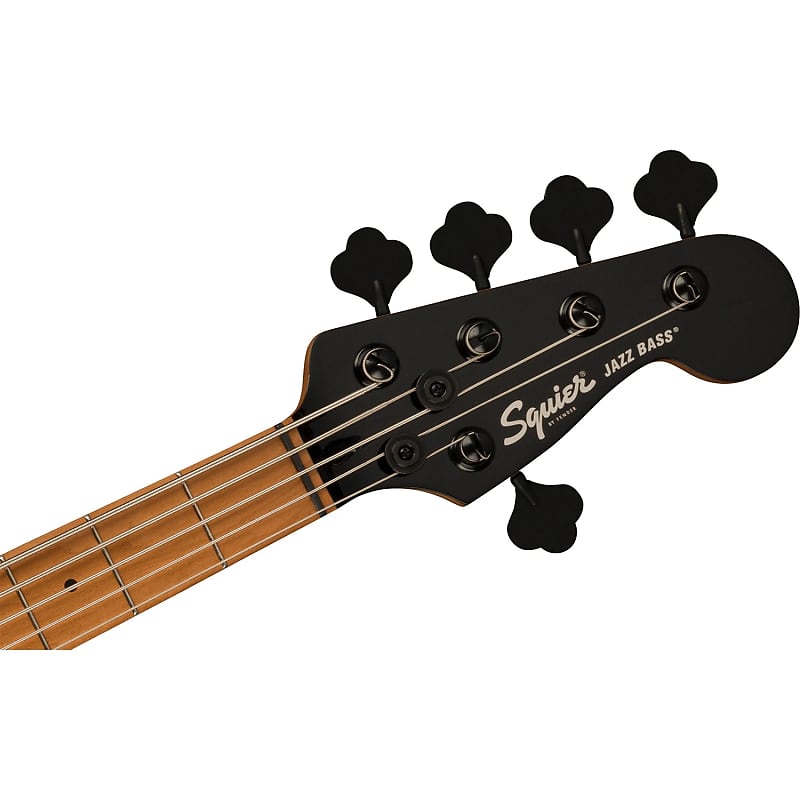 Squier (Fender) Contemporary Active Jazz Bass HH V 5-String, Gunmetal  Metallic