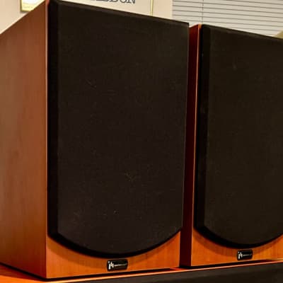 Pair of Aperion Audio Intimus 532-LR bookshelf speakers. Great audiophile sound. Excellent condition. image 1