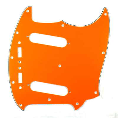 Replacment Pickguard For Mustang Classic Series style ,4Ply Orange