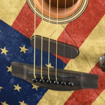 Mint Fender Limited Edition American Acoustasonic Stratocaster USA Flag image 3