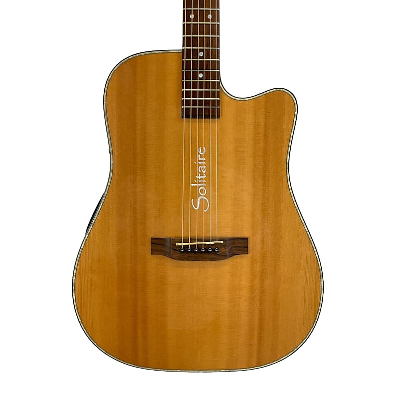 Used Boulder Creek Solitaire ECR1N Acoustic Guitar Natural Reverb